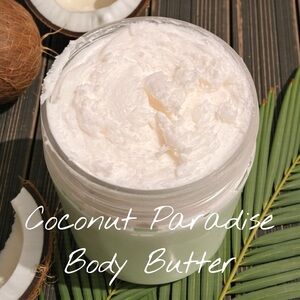 Coconut Paradise Body Butter — Nourishing Creamy White Hydration